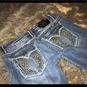 Angel Wings Miss Me Jeans